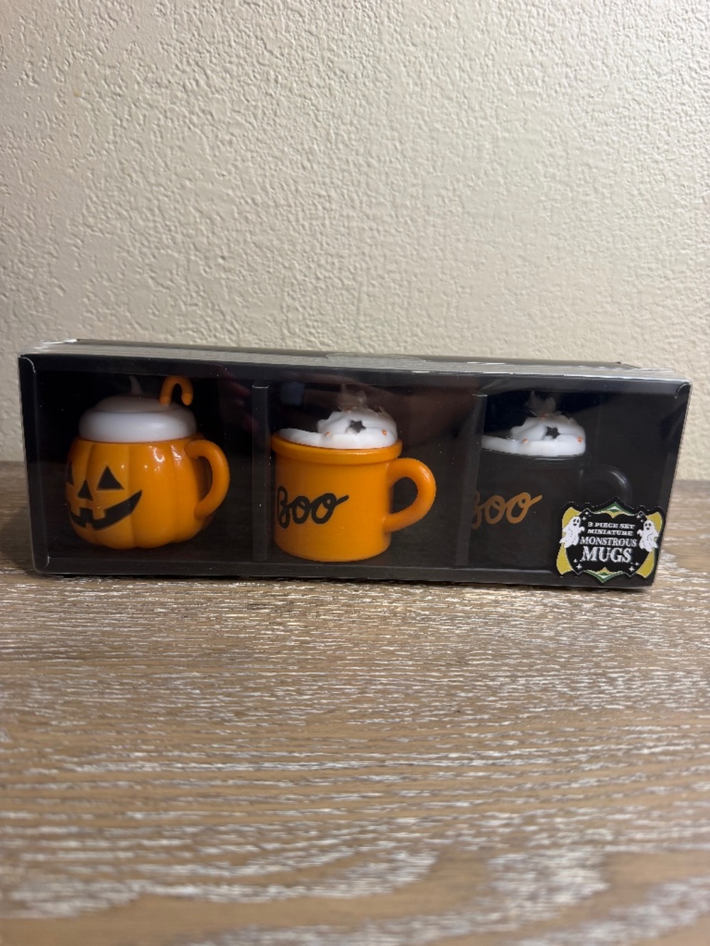 New Target Bullseye Playground Halloween Miniature Mugs Set of 3